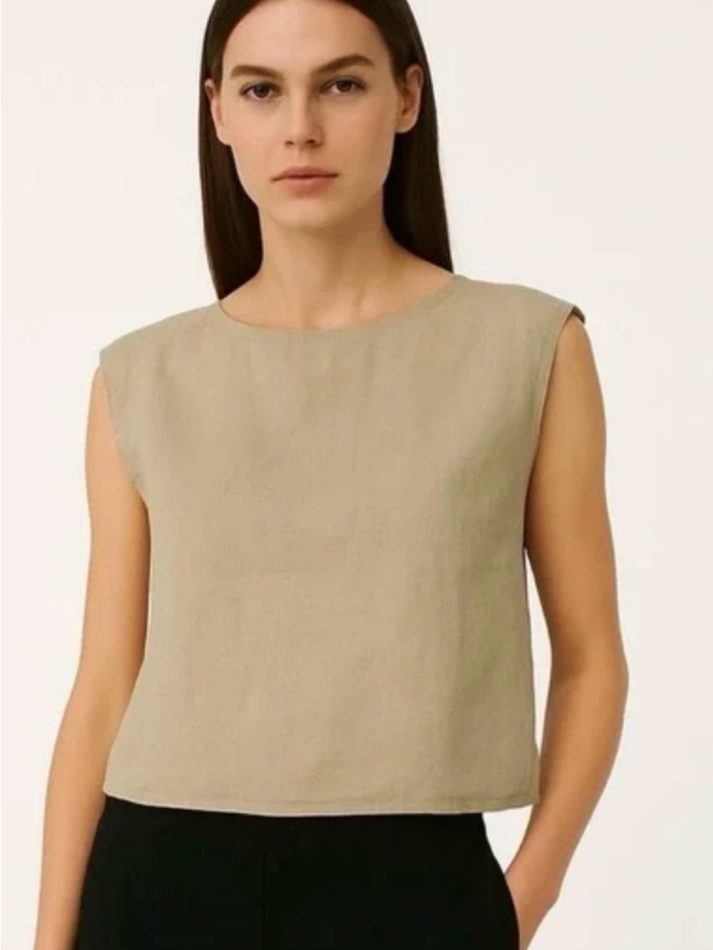 Abercrombie & Fitch Linen Shell Tank